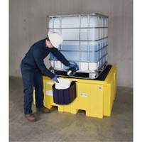IBC Spill Pallet Plus&reg; Without Drain, 365 US gal. Spill Capacity, 62" x 62" x 28" Northern Industrial Supply Inc.