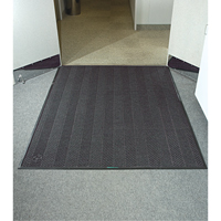 Waterhog&reg; Eco Elite Matting, Wiper/Scraper, 6' x 6' x 3/8", Grey Ash Northern Industrial Supply Inc.