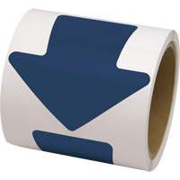 Coloured Floor Marking Decals, Arrow, 4" L x 4" W, Blue, Vinyl Northern Industrial Supply Inc.