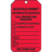 &eacute;tiquettes de s&eacute;curit&eacute; d'inspection et de contr&ocirc;le de l'&eacute;tat de l'&eacute;quipement, Papier cartonn&eacute;, 3-1/8" la x 5-7/8" h, Anglais Northern Industrial Supply Inc.