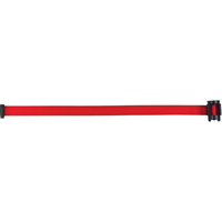 Cartouche de ruban pour assembler votre propre barri&egrave;re de contr&ocirc;le des foules, Vierge, 7', Ruban Rouge Northern Industrial Supply Inc.