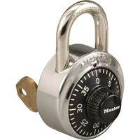 Padlock, Combination, Hardened Steel, 1-7/8" Width Northern Industrial Supply Inc.