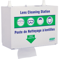 Postes en M&eacute;tal Pour Le Nettoyage De Verres - Deux Boutielle De Solution 500ml Et 1 Boîte De Serviettes, M&eacute;tal, 10,5" lo x 5,5" p x 6,3" h Northern Industrial Supply Inc.