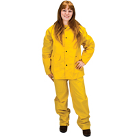 RZ100 Rain Suit, Polyester/PVC, Small, Yellow Northern Industrial Supply Inc.