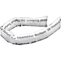 Mini-berme adsorbante pour produits chimiques, Produit chimique, 4' lo x 3" la, Absorption 12 gal., 12 /pqt Northern Industrial Supply Inc.