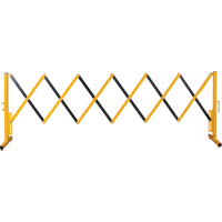 Expandable Barrier, 37" H x 11' L, Black/Yellow Northern Industrial Supply Inc.