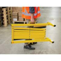 Expandable Barrier, 37" H x 11' L, Black/Yellow Northern Industrial Supply Inc.
