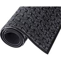 Tire-Track Entrance Mat, Wiper/Scraper, 4' x 6' x 3/8", Charcoal Northern Industrial Supply Inc.
