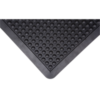 Tapis antifatigue en d&ocirc;me, &agrave; bulles, 2' x 3' x 1/2", Noir, Caoutchouc Northern Industrial Supply Inc.