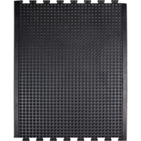 Tapis antifatigue en d&ocirc;me, &agrave; bulles, 3' x 4' x 1/2", Noir, Caoutchouc Northern Industrial Supply Inc.