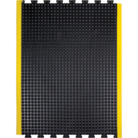 Tapis antifatigue en d&ocirc;me, &agrave; bulles, 3' x 4' x 1/2", Noir, Caoutchouc Northern Industrial Supply Inc.