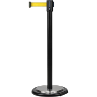Free-Standing Crowd Control Barrier, Steel, 35" H, Yellow Tape, 7' Tape Length Northern Industrial Supply Inc.