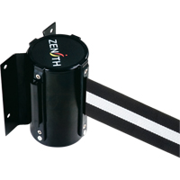 Wall Mount Barrier, Steel, Screw Mount, 7', Black/White Tape Northern Industrial Supply Inc.