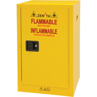 Flammable Storage Cabinet, 12 gal., 1 Door, 23" W x 35" H x 18" D Northern Industrial Supply Inc.