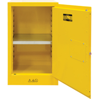 Flammable Storage Cabinet, 12 gal., 1 Door, 23" W x 35" H x 18" D Northern Industrial Supply Inc.
