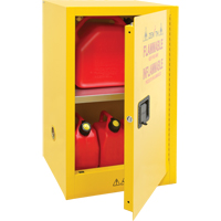 Flammable Storage Cabinet, 12 gal., 1 Door, 23" W x 35" H x 18" D Northern Industrial Supply Inc.