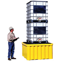 Ultra-IBC Spill Pallet&reg; with Drain, 400 US gal. Spill Capacity, 58.75" x 58.75" x 33" Northern Industrial Supply Inc.