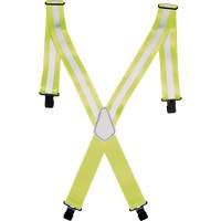 Bretelles de travail haute visibilit&eacute; 2", Jaune lime haute visibilit&eacute;, Couleur r&eacute;fl&eacute;chissante Argent, Taille unique Northern Industrial Supply Inc.
