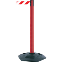Single Line Heavy Duty Receiver Post, 38" High, Black Northern Industrial Supply Inc.