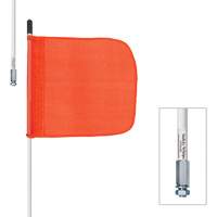 Safety Whip&reg; Heavy-Duty Whips, Threaded Mount, 5' High, Orange Northern Industrial Supply Inc.
