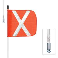Safety Whip&reg; Heavy-Duty Whips, Threaded Mount, 5' High, Orange Northern Industrial Supply Inc.