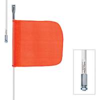 Tiges de s&eacute;curit&eacute; robustes Safety Whip, Fixation Filet&eacute;, Hauteur 5', Orange Northern Industrial Supply Inc.