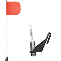 Tiges de s&eacute;curit&eacute; pour travaux l&eacute;gers Safety Whip, Fixation Fen&ecirc;tre, Hauteur 5', Orange Northern Industrial Supply Inc.