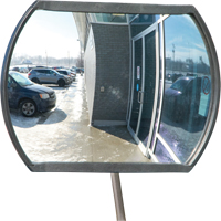 Roundtangular Convex Mirror with Telescopic Arm, 12" H x 18" W, Indoor/Outdoor Northern Industrial Supply Inc.