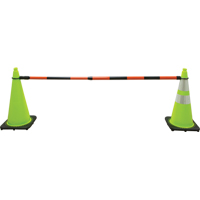 Retractable Cone Bar, 7' 5" Extended Length, Black/Orange Northern Industrial Supply Inc.