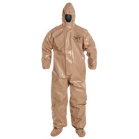 Tychem&reg; 5000 Protective Hooded Coveralls, Small, Brown Northern Industrial Supply Inc.
