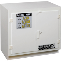 Solid Polyethylene Acid Cabinets, 6 x 0.66043 Gal., 36" x 35.75" x 21.75" Northern Industrial Supply Inc.