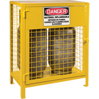 Gas Cylinder Cabinets, 2 Cylinder Capacity, 30" W x 17" D x 37" H, Yellow Northern Industrial Supply Inc.