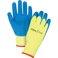 Gants haute visibilit&eacute; doubl&eacute;s d'acrylique & enduits de caoutchouc, 8/Moyen, R&ecirc;vetement Latex de caoutchouc, Calibre 7, Enveloppe en Tissu &eacute;ponge Northern Industrial Supply Inc.