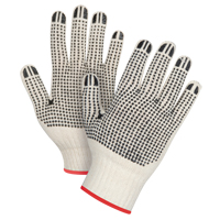Gants tricot&eacute;s de poids lourd &agrave; deux c&ocirc;t&eacute;s avec pois, Poly/coton, Deux c&ocirc;t&eacute;s, Calibre 7, Petit Northern Industrial Supply Inc.