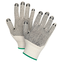 Gants tricot&eacute;s de poids lourd &agrave; deux c&ocirc;t&eacute;s avec pois, Poly/coton, Deux c&ocirc;t&eacute;s, Calibre 7, Moyen Northern Industrial Supply Inc.