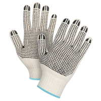 Gants tricot&eacute;s de poids lourd &agrave; deux c&ocirc;t&eacute;s avec pois, Poly/coton, Deux c&ocirc;t&eacute;s, Calibre 7, T-Grand Northern Industrial Supply Inc.