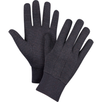 Gants de jersey, Grand, Brun, Non doubl&eacute;, Poignet en tricot Northern Industrial Supply Inc.