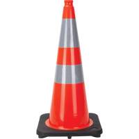 Traffic Cone, 28", Orange, 4" & 6" Reflective Collar(s) Northern Industrial Supply Inc.