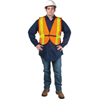 Veste de s&eacute;curit&eacute; d'usage standard, Orange haute visibilit&eacute;, Moyen, Polyester Northern Industrial Supply Inc.