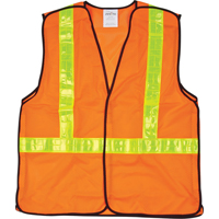 Veste de s&eacute;curit&eacute; pour la circulation d&eacute;tachable en cinq points, Orange haute visibilit&eacute;, Moyen, Polyester Northern Industrial Supply Inc.