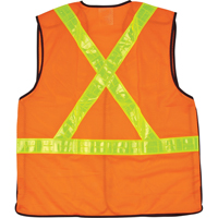 Veste de s&eacute;curit&eacute; pour la circulation d&eacute;tachable en cinq points, Orange haute visibilit&eacute;, Moyen, Polyester Northern Industrial Supply Inc.