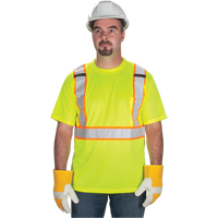 T-shirt conforme &agrave; la CSA, Polyester, Moyen, Jaune lime haute visibilit&eacute; Northern Industrial Supply Inc.