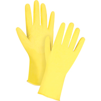 Gants jaune canari de premi&egrave;re qualit&eacute; r&eacute;sistants aux produits chimiques, Taille Petit/7, 12" lo, Latex de caoutchouc, Doublure en Ouat&eacute;e, 15 mils Northern Industrial Supply Inc.