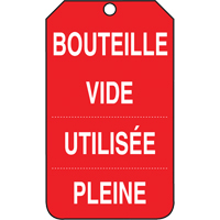 &eacute;tiquettes de s&eacute;curit&eacute; d'inspection et de contr&ocirc;le de l'&eacute;tat de l'&eacute;quipement, Papier cartonn&eacute;, 3-3/8" la x 5-7/8" h, Français Northern Industrial Supply Inc.