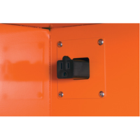 Emergency Preparedness Storage Cabinets, Steel, 4 Shelves, 65" H x 43" W x 18" D, Orange Northern Industrial Supply Inc.