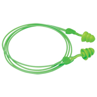 Glide&reg; Trio Reusable Earplugs, Corded, Bulk - Loose, 27 dB NRR, One-Size Northern Industrial Supply Inc.