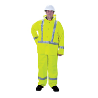 RZ900 Premium Traffic Rain Suit, Polyester/PVC, Medium, Lime-Yellow Northern Industrial Supply Inc.
