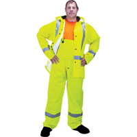 RZ900 Premium Traffic Rain Suit, Polyester/PVC, Medium, Lime-Yellow Northern Industrial Supply Inc.