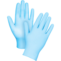 Gants tactiles jetables de calibre m&eacute;dical, Petit, Nitrile/vinyle, 4,5 mils, Sans poudre, Bleu, Classe 2 Northern Industrial Supply Inc.