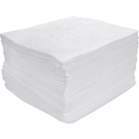 Premium Meltblown Sorbent Pads, Oil Only, 15" x 17", 30 gal. Absorbancy Northern Industrial Supply Inc.